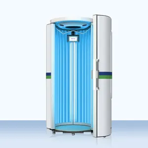 Máquina de solário vertical para cuidados com a pele, aparelho de iluminação de salão de beleza para cuidados com a pele