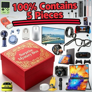 Boîte mystère de déballage de 5 pièces, best-seller, haute valeur : tablette, smartphone, montre, écouteurs. Possibilité de gagner des prix technologiques, cadeau. - Product Image 1