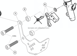 Accesorios de motocicleta para <span class=keywords><strong>Ducati</strong></span> Multistrada V4 <span class=keywords><strong>S</strong></span>, cubierta de bomba de freno de radar Multistrada <span class=keywords><strong>V</strong></span> <span class=keywords><strong>4</strong></span> <span class=keywords><strong>S</strong></span> Rally Adventure, protección de bomba de viaje - Product Image 6