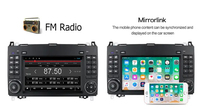 7 pouces 2Din Android Bluetoothh haut-parleur GPS Navigation Carplay lecteur vidéo de voiture pour Mercedes Benz classe B B200 Radio 2006-2011
