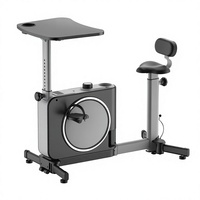 Vélo d'exercice magnétique pliable compact avec moteur de moyeu arrière 110/220V, transmission par courroie silencieuse, 8 niveaux de résistance, écran LCD, pour la maison