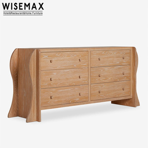 Meubles WISEMAX, meubles rétro américains pour la maison, commode en bois massif, console de <span class=keywords><strong>rangement</strong></span> murale vintage pour le salon - Product Image 5