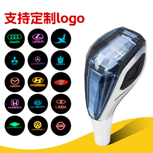Crystal Gear <b>Shift</b> <b>Knob</b> Blue Gray Touch Sensitive Illuminated Rechargeable LED For Car Manual Automatic Transmission - Product Image 4
