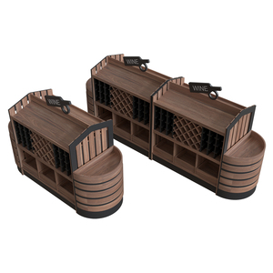 Estante para Vinos de Madera de Alta Capacidad con Diseño Desmontable para Supermercados - Exhibidor Independiente, Duradero y Ecológico - Product Image 4
