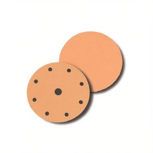 Disque de ponçage Velcro Ttake, grain 80, 8+1 trous, abrasif en corindon pour le polissage du bois et du métal - Product Image 2