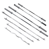 Barre d'haltères incurvées Bar Gym utilisé Fitness Chrome Barbell 1 ''et 2'' droit maison personnalisé unisexe anti-dérapant Barbell 20kg BODONG
