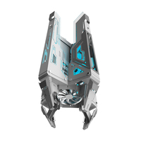 ALSEYE casing E-ATX Gaming PC Star Ark desain baru & Menara sasis komputer kabinet logam untuk Desktop