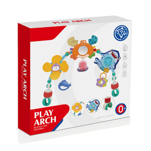Lit de bébé détachable poussette landau siège de voiture jouets arc de voyage avec miroir et suspendus <span class=keywords><strong>hochet</strong></span> <span class=keywords><strong>pour</strong></span> bébé jouets en peluche <span class=keywords><strong>pour</strong></span> berceau - Product Image 6