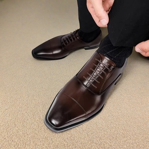 Precio de fábrica Oficina <span class=keywords><strong>Oxford</strong></span> Zapatos italianos clásicos Hombres Cuero genuino Boda Zapatos formales Zapatos de vestir de lujo personalizados para hombres - Product Image 6