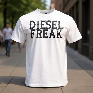 T-shirt Diesel Freak blanc à manches courtes pour hommes, vêtements décontractés - Product Image 3