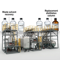 Usine de distillation pour la récupération de solvants de haute pureté, dispositif à fonctionnement continu en acier inoxydable à haute gravité