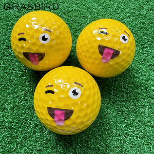 Offre Spéciale – <span class=keywords><strong>Balles</strong></span> <span class=keywords><strong>de</strong></span> <span class=keywords><strong>Golf</strong></span> Jaunes en Gros pour Cadeaux – Fabrication en Usine – 2 Couches – Motif Dessin Animé - Product Image 3