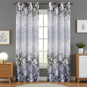 Top Manufacturer Window Door Shower Blackout Curtains Direct Factory Best Pricing 100% Cotton Customizable Flame Curtain - Product Image 1