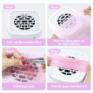 100 unidades/bolsa Almohadillas <span class=keywords><strong>de</strong></span> filtro desechables <span class=keywords><strong>para</strong></span> colector <span class=keywords><strong>de</strong></span> polvo <span class=keywords><strong>de</strong></span> <span class=keywords><strong>uñas</strong></span>, cortables, <span class=keywords><strong>de</strong></span> tela no tejida que no suelta pelusa, herramientas, 100 piezas por bolsa - Product Image 3