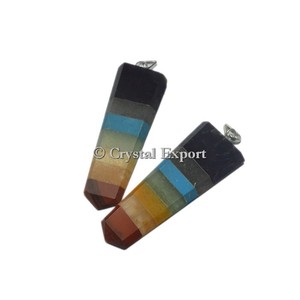 จักระเจ็ดด้านสำหรับจี้อาเกตทรงมะม่วงสำหรับเด็ก - Product Image 2