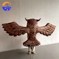 Modèle de hibou gonflable simulé pour exposition extérieure Chenghuang, avec ventilateur intégré, pompe à air électrique, impression numérique, 4-12 pieds
