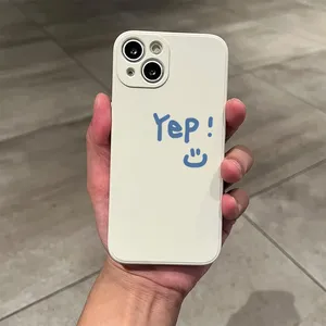 Màu xanh từ yep dễ thương Nụ cười điện thoại trường hợp bìa cho <span class=keywords><strong>Iphone</strong></span> 15 14 13 12 11 Pro Max XR <span class=keywords><strong>7</strong></span> cộng với trường hợp món quà tốt nhất cho cô gái con gái thiếu niên - Product Image 5