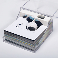 Bloc-notes en papier 3D à l'architecture traditionnelle au design unique, bloc-notes artistique DIY, bloc-notes à feuilles mobiles, cadeau de luxe, porte-stylo en acrylique