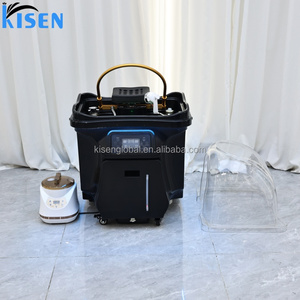 อ่างสระผมเคลื่อนที่ KISEN สำหรับทำสปาบำบัดหนังศีรษะ ไม่ต้องใช้ระบบประปา พร้อมไฟ LED และถังเก็บน้ำขนาด 60 ลิตร และ 30 ลิตร สำหรับร้านเสริมสวย - Product Image 6