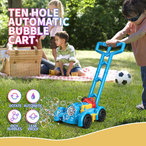 Automatic Bubble <strong>Lawn</strong> <strong>Mower</strong> Push Pull Toy for Toddlers <strong>Kids</strong> Outdoor Garden Party Play with Blower Machine Preschool Boys Girls - Product Image 3