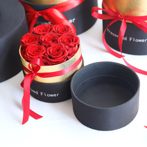กล่องของขวัญดอกกุหลาบสดจริง ติดทนนาน 3-5 ปี หลายสี สำหรับวันวาเลนไทน์ วันแม่ ของชำร่วยงานปาร์ตี้ - Product Image 3