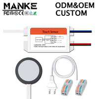 Controlador LED AC110-220V 500w con Sensor Táctil de Escaneo Manual para Muebles de Cocina, Armarios y Gabinetes, Permite Atenuación y Penetración en Madera