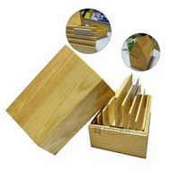 Boîte de présentation d'échantillons en bois pour quartz, prix de gros, design unique, multicouche, en MDF, pour mosaïque de carreaux de céramique
