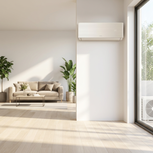 Climatiseur Split 10001-24000 BTU Chaud/Froid Wi-Fi Intelligent R32 Unité Murale EER 2-4 Certifié CE pour 501+ pi² Haute Efficacité Classe C - Product Image 1