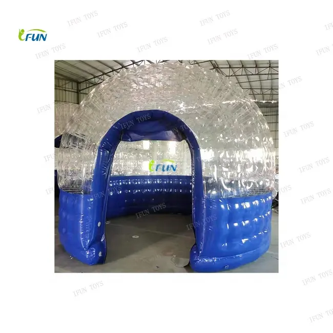 Casa inflável de cristal inflável para uso ao ar livre, cúpula de iglu, tenda de jardim/casa de iglu, ideal para festas, mob