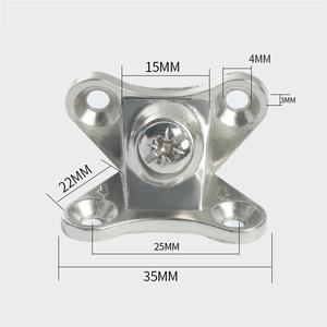 Çinko alaşım gardırop Zamac köşebent bağlayıcı mobilya ahşap köşe dirsek kabine kelebek bağlantı braketi - Product Image 3