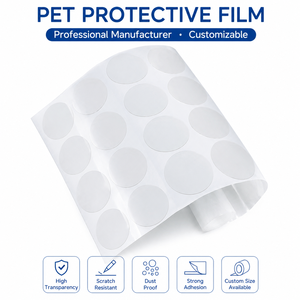 Etiquetas Adhesivas Redondas de PET de Alta Transparencia Personalizadas, con Corte Troquelado, Adhesivo Acrílico Sensible a la Presión, para Etiquetas de Embalaje - Product Image 1