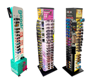 Negozio al dettaglio piano scaffale espositore cartone ondulato occhiali da sole Rack per negozio di occhiali - Product Image 5