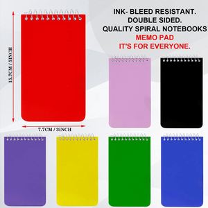 Custom Size Top <b>Spiral</b> <b>Bound</b> Memo <b>Notebook</b> PP Cover Colored Notepads for Outdoor Office Use - Product Image 2