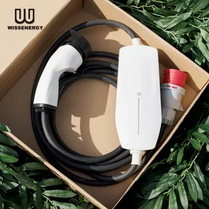 WISSENERGY Wholesale Price 11KW Duosida Type 2 Vehicle Mobile Roadside Fast AC Portable Electric EV Car Charger For BYD