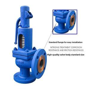 Válvula de seguridad de sobrepresión para caldera industrial SV607DS DN40 con brida de acero fundido para alta temperatura - Product Image 4