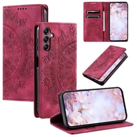 Étui portefeuille en cuir à fleurs magnétiques pour Samsung S26 Edge S25 Ultra S24 FE S23 Plus A07 A17 A06 A16 A26 A36 A56 Couverture de fente pour cartes