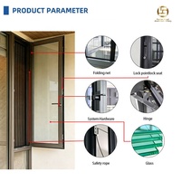 Ventanas Abatibles de Aluminio con Doble Vidrio para Ahorro de Energía, NFRC AS2047, para Proyectos Comerciales y Hoteles, Ventanas con Manivela para Cocina y Baño