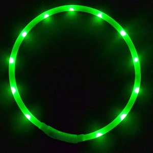 <span class=keywords><strong>Collar</strong></span> Ajustable para Perros con Luces LED Luminoso y Parpadeante, Brilla en la Noche, Plástico Ecológico y Seguro para Mascotas - Product Image 4