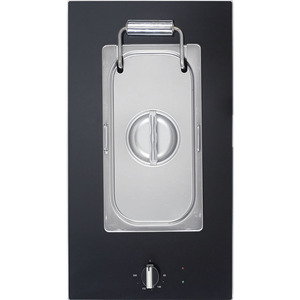 <span class=keywords><strong>Friteuse</strong></span> électrique en verre noir, haute qualité, avec filet de cuisson - Product Image 1