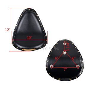 Asientos <span class=keywords><strong>Cafe</strong></span> Racer Sillín Individual con Muelles y Remaches para Motos Personalizadas Harley Scrambler Chopper Bobber Bratstyle - Product Image 6