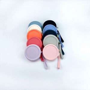 Silicone Zippered Mini Coin Purse <b>Wrist</b> <b>Strap</b>-Portable Fashionable Water Resistant Durable Eco-Friendly High Quality Unisex - Product Image 6