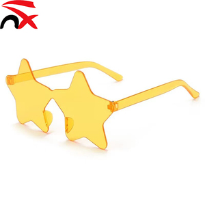 Lunettes <span class=keywords><strong>de</strong></span> soleil pentagramme personnalisées en forme d'étoile, tendance, pour fêtes et plage, cadeaux pour femmes et filles, vente en gros - Product Image 4