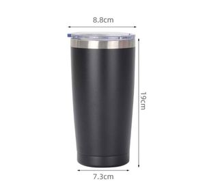 Custom logo 20 oz Insulated Car Cup <b>Double</b> <b>Wall</b> Vacuum Powder Coated Tumbler Vacuum Cup Thermal Stainless Steel Coffee Mug With - Product Image 2