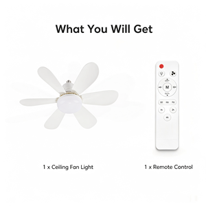 6 Blades Ceiling Fan with Light <b>Remote</b> <b>Control</b> Silent LED Ceiling Fan Dimmable App <b>Control</b> Modern Home Ceiling Light Fan - Product Image 4