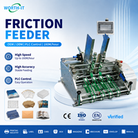 Machine d'alimentation automatique à friction pour cartes, étiquettes en tissu, livres, boîtes, papier A4 et papier d'instructions