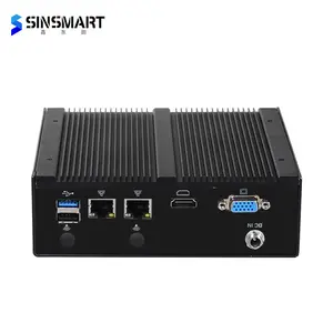 SINSMART 6COM Embedded Computer 8GB Fanless Mini In-vehicle Industrial Pc Support Wifi 3G/4G