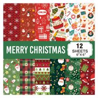 Nouveautés GF Joyeux Noël Bonhomme de neige Feuilles Journal Collage Papier Scrapbook Matériel de Noël Papier Scrapbook Pack de papier