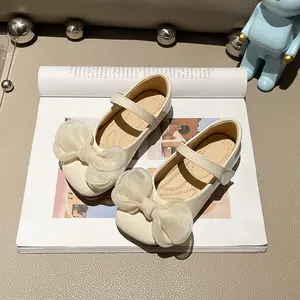 new trendy girl kids soft flat shoes cozy party princess shoes for wedding