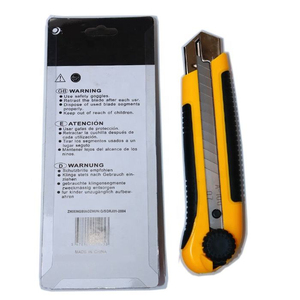 Couteau multi-usage robuste de 25 mm avec lames SK5 cassables, boîtier ABS, couteau utilitaire pour la découpe de boue, pour la construction industrielle - Product Image 6