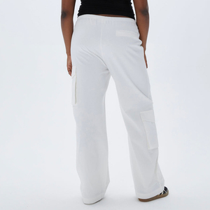Nuovo Design Streetwear abbigliamento femminile 100% pantaloni di cotone <span class=keywords><strong>bianco</strong></span> rilassato pantaloni <span class=keywords><strong>Cargo</strong></span> donna - Product Image 5